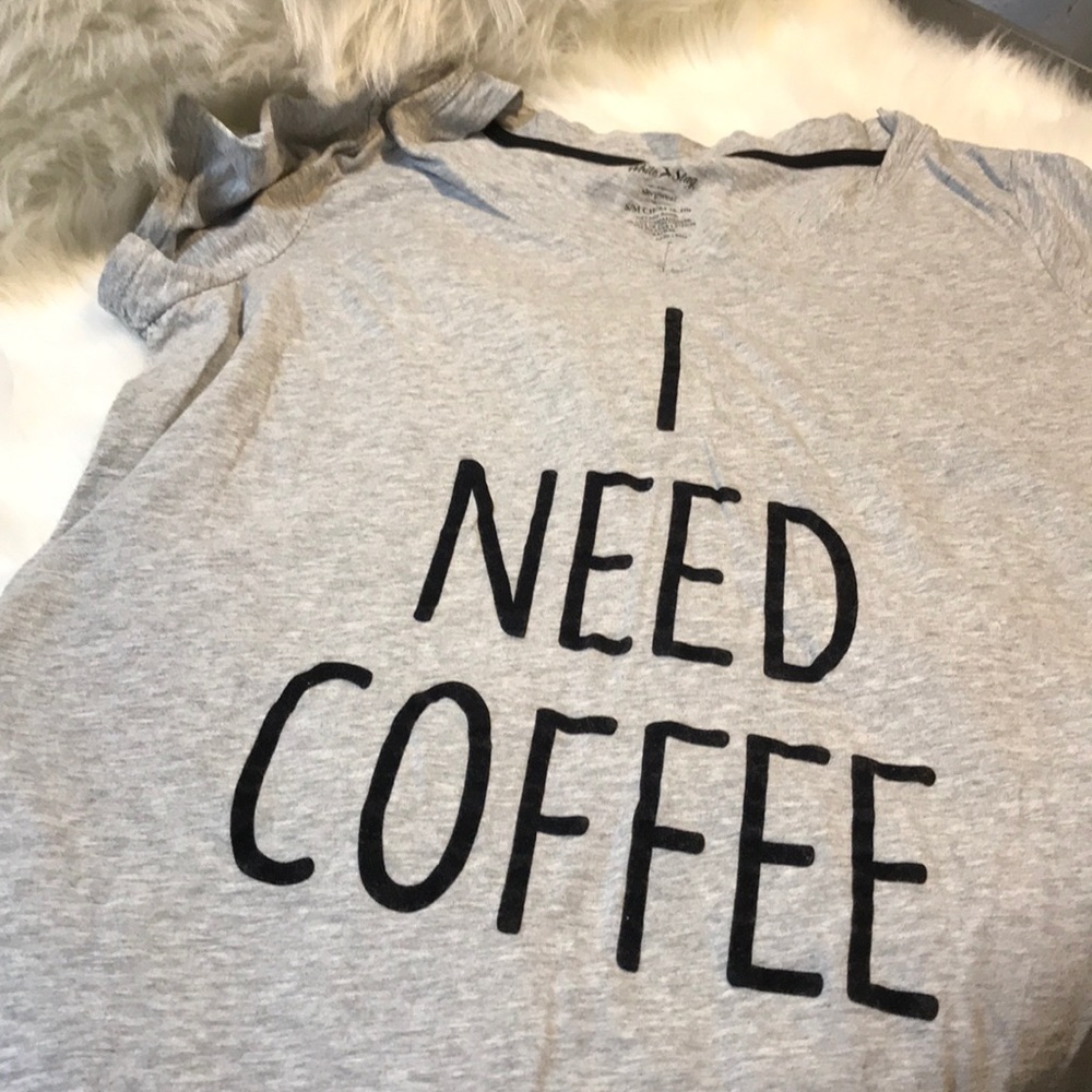 Gray T-Shirt 🌙 Night Oversized Top